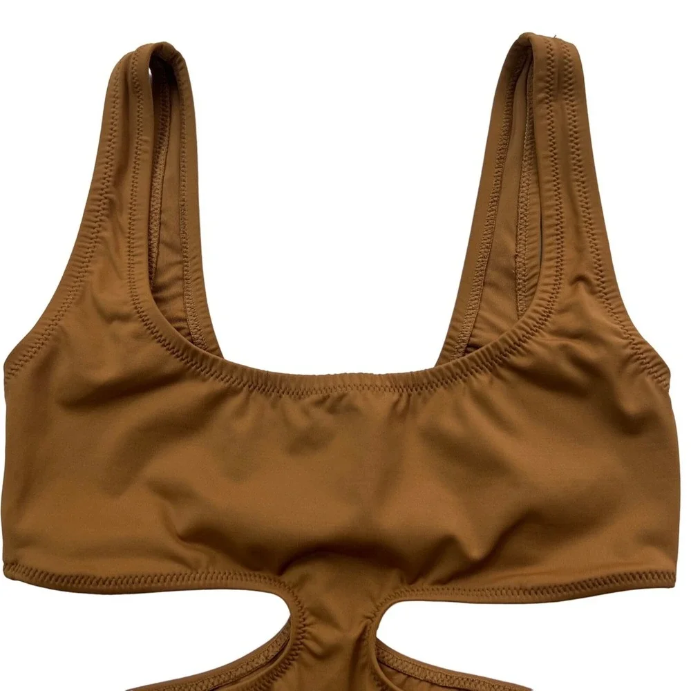 SKIMS Swim Tank Monokini Almond Womens‎ XXS